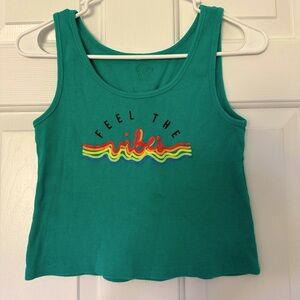 Women’s Feel the Vibes Crop Top - Medium